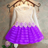 New 2017 Girls Dresses Fashion Casual Summer Lace crochet Tutu Dress Kids Girl Party Clothes for 2-6Y Children Vetement Fille - Appu & Appi
