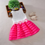 New 2017 Girls Dresses Fashion Casual Summer Lace crochet Tutu Dress Kids Girl Party Clothes for 2-6Y Children Vetement Fille - Appu & Appi