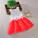 New 2017 Girls Dresses Fashion Casual Summer Lace crochet Tutu Dress Kids Girl Party Clothes for 2-6Y Children Vetement Fille - Appu & Appi
