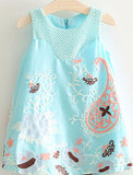2017 summer children's clothes girls dresses causal elaborate printed sleeveless cotton girl dress for girls kids dresses - Appu & Appi