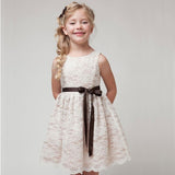 2017 SUMMER NEW children clothes girls beautiful lace dress quality white baby girls dress teenager kids dress for age 2-12 - Appu & Appi