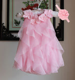 Girls Dress 2017 Summer Chiffon Party Dress Infant 1 Year Birthday Dress Baby Girl Clothes Dresses & Headband Vestidos - Appu & Appi