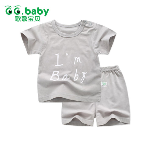 2pcs Baby Boy Outfit Set Summer 2017 Cute Newborn Baby Sets Infant Girl Clothing Suits Short Sleeve Cotton Toddler Baby girl Set - Appu & Appi