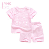 2pcs Baby Boy Outfit Set Summer 2017 Cute Newborn Baby Sets Infant Girl Clothing Suits Short Sleeve Cotton Toddler Baby girl Set - Appu & Appi