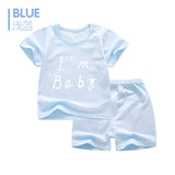2pcs Baby Boy Outfit Set Summer 2017 Cute Newborn Baby Sets Infant Girl Clothing Suits Short Sleeve Cotton Toddler Baby girl Set - Appu & Appi