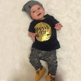 Summer Newborn Baby Clothes Set Baby Boy Clothes Jumpsuit MAMAS BOY Letter Print 2pc Infant Clothing Costume Short T-Shirt Pant - Appu & Appi