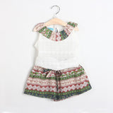 Keelorn 2017 Brand Summer Girls Clothing Sets Fashion Cotton print short sleeve T-shirt and shorts girls clothes sport suits - Appu & Appi