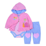 Baby Girl Clothes Set Coat Bodysuit Pants Children Cloth Suit Newborn Baby Boy Girls Clothing roupas bebes meninos kids clothes - Appu & Appi