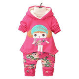 2017 New Autumn Winter Kids Clothes Girls Clothing Sets Velvet Dresses + Legging Children Clothing Kids Girl Clothes Set - Appu & Appi