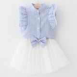 Fashion Autumn Long Sleeve Girls Dress 2017 New Casual Style Girls Clothes Cartoon Rabbit Embroidery Cotton Dress Kids Clothes - Appu & Appi