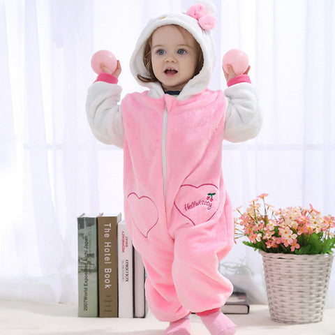 IDGIR Blue Stitch Cute Cartoon Baby Pajama set Novelty Cotton Baby rompers boy girl Animal Rompers Stitch Baby's Sets One-Pieces - Appu & Appi