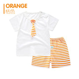 2pcs/set Tshirt Shorts Cotton Baby Clothing Set Newborn Baby Outfits Girl Boy Kids Clothes Sets Summer Style Roupas Bebes Suits - Appu & Appi