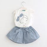 Fashion Autumn Long Sleeve Girls Dress 2017 New Casual Style Girls Clothes Cartoon Rabbit Embroidery Cotton Dress Kids Clothes - Appu & Appi