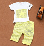 Baby boy clothes 2017 Brand summer kids clothes sets t-shirt+pants suit clothing set Star Printed Clothes newborn sport suits - Appu & Appi