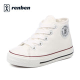 Kids shoes for girl children canvas shoes boys sneakers 2017 Spring autumn girls shoes White High Solid fashion Children shoes - Appu & Appi