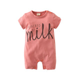 2017 New Fashion baby Romper unisex cotton Short sleeve newborn baby clothes jumpsuit Infant clothing set roupas de - Appu & Appi