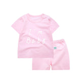 2pcs/set Tshirt Shorts Cotton Baby Clothing Set Newborn Baby Outfits Girl Boy Kids Clothes Sets Summer Style Roupas Bebes Suits - Appu & Appi
