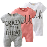 2017 New Fashion baby Romper unisex cotton Short sleeve newborn baby clothes jumpsuit Infant clothing set roupas de - Appu & Appi