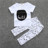 BCS177 Summer Kids Clothes Sets Short Sleeve Boy T-shirt Pants Suit Clothing Set Newborn Sport Suits Children Baby Boy Clothes - Appu & Appi