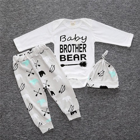 2017 New baby girl clothing set Christmas style baby suit long-sleeved romper + pants + hat 3pcs newborn baby clothes SY163 - Appu & Appi