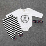 2017 New baby girl clothing set Christmas style baby suit long-sleeved romper + pants + hat 3pcs newborn baby clothes SY163 - Appu & Appi