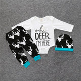 2017 New baby girl clothing set Christmas style baby suit long-sleeved romper + pants + hat 3pcs newborn baby clothes SY163 - Appu & Appi