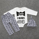 2017 New baby girl clothing set Christmas style baby suit long-sleeved romper + pants + hat 3pcs newborn baby clothes SY163 - Appu & Appi