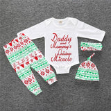 2017 New baby girl clothing set Christmas style baby suit long-sleeved romper + pants + hat 3pcs newborn baby clothes SY163 - Appu & Appi