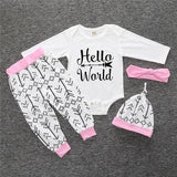 2017 New baby girl clothing set Christmas style baby suit long-sleeved romper + pants + hat 3pcs newborn baby clothes SY163 - Appu & Appi