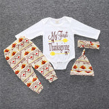 2017 New baby girl clothing set Christmas style baby suit long-sleeved romper + pants + hat 3pcs newborn baby clothes SY163 - Appu & Appi
