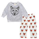 2017 baby boy long-sleeved clothing top + pants 2 pcs sport suit children's clothes set newborn crown children's clothing TZ-333 - Appu & Appi