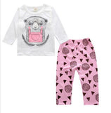 2017 baby boy long-sleeved clothing top + pants 2 pcs sport suit children's clothes set newborn crown children's clothing TZ-333 - Appu & Appi