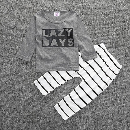 RY-166 New style cotton newborn set cartoon fox printed baby costume spring autumn t-shirt+ pants 2 pcs clothes for bebes 2017 - Appu & Appi