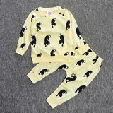 RY-166 New style cotton newborn set cartoon fox printed baby costume spring autumn t-shirt+ pants 2 pcs clothes for bebes 2017 - Appu & Appi