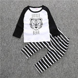 RY-166 New style cotton newborn set cartoon fox printed baby costume spring autumn t-shirt+ pants 2 pcs clothes for bebes 2017 - Appu & Appi