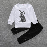 RY-166 New style cotton newborn set cartoon fox printed baby costume spring autumn t-shirt+ pants 2 pcs clothes for bebes 2017 - Appu & Appi