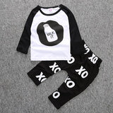 RY-166 New style cotton newborn set cartoon fox printed baby costume spring autumn t-shirt+ pants 2 pcs clothes for bebes 2017 - Appu & Appi