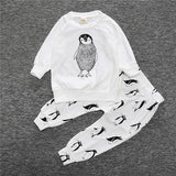 RY-166 New style cotton newborn set cartoon fox printed baby costume spring autumn t-shirt+ pants 2 pcs clothes for bebes 2017 - Appu & Appi