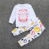 RY-166 New style cotton newborn set cartoon fox printed baby costume spring autumn t-shirt+ pants 2 pcs clothes for bebes 2017 - Appu & Appi