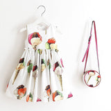 Girls Dress Summer 2017 Brand Toddler Dress with Bag Baby Girls Clothes Robe Enfant Princess Kids Dresses Children Clothing - Appu & Appi