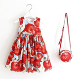 Girls Dress Summer 2017 Brand Toddler Dress with Bag Baby Girls Clothes Robe Enfant Princess Kids Dresses Children Clothing - Appu & Appi
