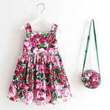 Girls Dress Summer 2017 Brand Toddler Dress with Bag Baby Girls Clothes Robe Enfant Princess Kids Dresses Children Clothing - Appu & Appi