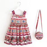 Girls Dress Summer 2017 Brand Toddler Dress with Bag Baby Girls Clothes Robe Enfant Princess Kids Dresses Children Clothing - Appu & Appi
