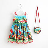 Girls Dress Summer 2017 Brand Toddler Dress with Bag Baby Girls Clothes Robe Enfant Princess Kids Dresses Children Clothing - Appu & Appi