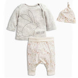 NWAD Newborn Baby Girl Clothes Baby Boys Clothing Sets 2017 Autumn Bunny New Born Long Sleeve T Shirt+Pants+Hat 3pcs Set FF014 - Appu & Appi