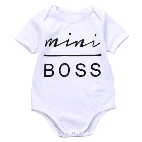 Infant kids letters Romper Baby Girls Boys short sleeve Romper Jumpsuit Cotton Sunsuit Outfits Clothes - Appu & Appi