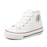 Kids shoes for girl children canvas shoes boys sneakers 2017 Spring autumn girls shoes White High Solid fashion Children shoes - Appu & Appi