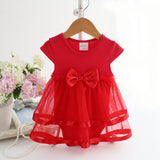 NewBorn Baby Dresses Summer Cotton Ribbon Bow Infant Infant Dresses For Girls Bodysuit Jumpsuit Toddler Body Suit Baby Clothes - Appu & Appi