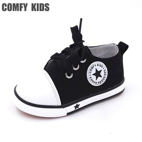Comfy kids fashion child sneakers shoes soft bottom baby toddler shoes boys girls sneakers shoe size 21-25 child canvas boy girl - Appu & Appi