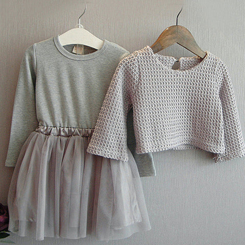 Baby Princess Sweater + Dress 2 Pcs - Appu & Appi